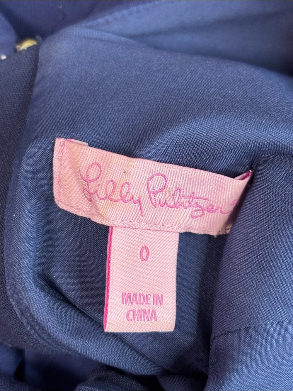 Lilly Pulitzer Blue Embellished Sheath Dress Size 0 -Cocktail, Wedding, Resort - Picture 9 of 10